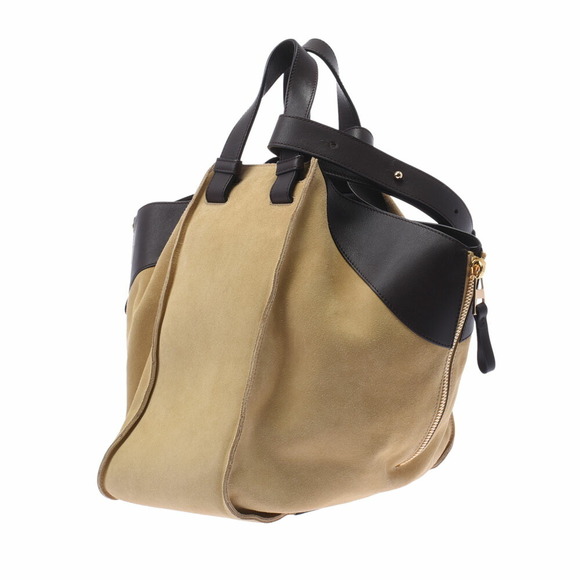 Loewe Hammock Beige Brown Suede Calfskin Leather Bag - Picture 2 of 9
